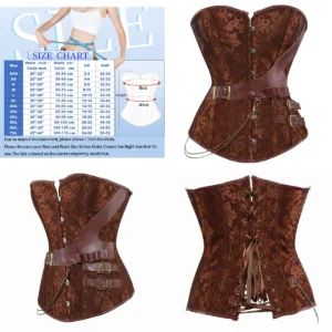 Corsé Steampunk Josamogre: Estilo Gótico y Pirata