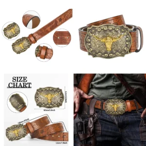 Cinturón Vaquero Grabado: Estilo Western para tu Look