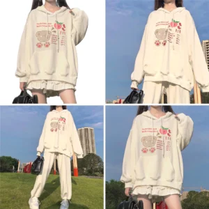 Sudadera Oso Kawaii: Estilo Y2K para tu Look Alternativo