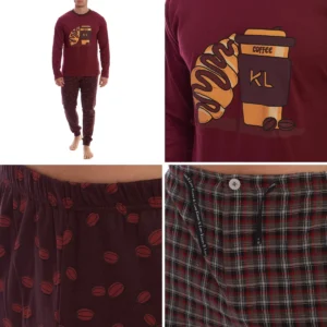 Pijama Algodón Hombre Kisses&Love: Comodidad Gótica Nocturna