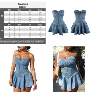 Vestido Denim Corsé Verano: Rock, Goth & Chic