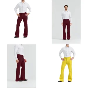 Pantalones Acampanados Retro: Estilo Disco y Rock 70s