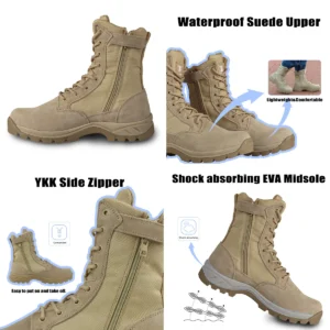 Botas Tácticas LUDEY: Estilo Militar con Comodidad Diaria