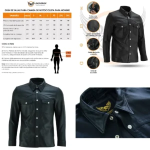 Camisa Cuero Oveja Negra: Estilo Rebelde & Toque Premium