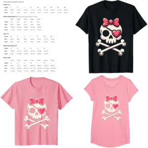 Camiseta Calavera Cruzada: Estilo Gótico con Toque Pirata