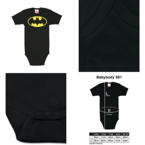 Body Bebé Batman: Estilo Oscuro para Pequeños Rockeros