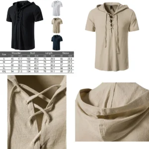 Camisa Gótica Manga Corta: Estilo Playa o Cosplay