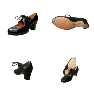 Zapatos Flamenco Menkes Debutante Piel Clavada - Talla 37 Negro