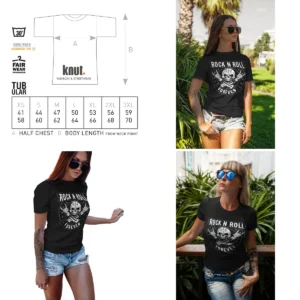 Camiseta Calavera Rock Punk - Knut Fashion