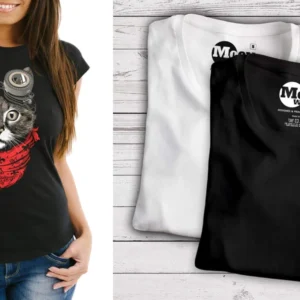 Camiseta Steampunk Gato Negro: Estilo Único para Ti