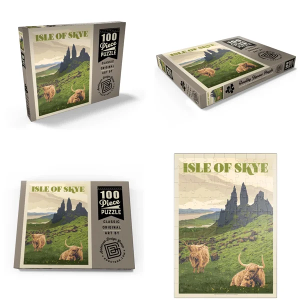 Puzzle Isla de Skye: Arte Vintage para Tu Rincón Oscuro