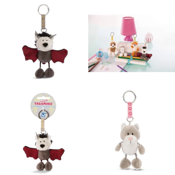 Llavero Murciélago NICI: Encanto Gótico con Toque Suave