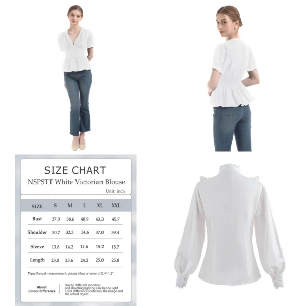 Blusa Victoriana Gótica: Estilo Oscuro con Toque Moderno