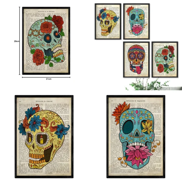 Láminas Catrinas Vintage: Arte Mexicano para tu Rincón Oscuro