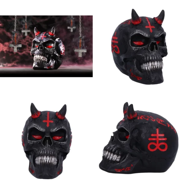 Craneo Negro Infernal Nemesis Now: Oscuridad y Calidad