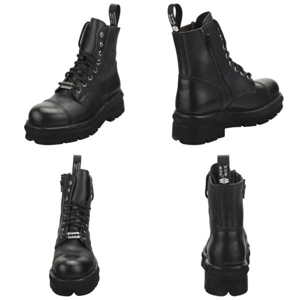 Botas New Rock Estilo Militar: ¡Tu Declaración de Estilo Rebelde!