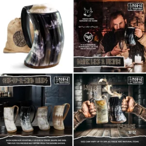 Taza Cuerno Vikingo XL: Autenticidad o Decoración