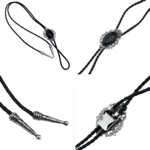 Corbata Western Onyx: Estilo Vaquero para Hombres con Actitud