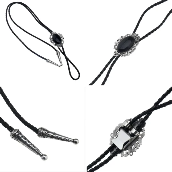 Corbata Western Onyx: Estilo Vaquero para Hombres con Actitud