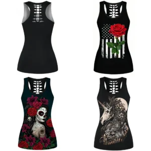 Camiseta Gótica Cráneo: Estilo Rockero Oculto