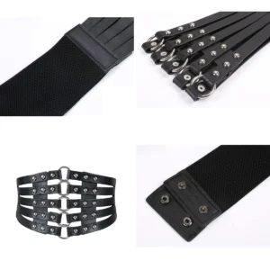 Cinturón Corsé Retro: Estilo Gótico y Punk Definido