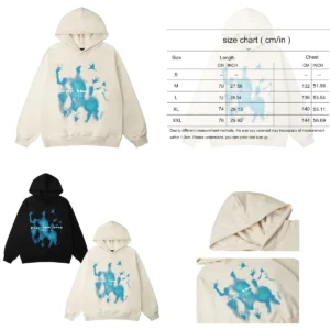 Sudadera Gótica Y2K: Estilo Urbano con Toque Oscuro