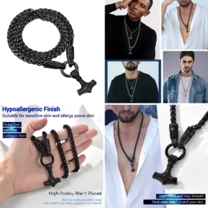 Martillo Thor Mjolnir: Acero Vikingo para tu Estilo Oscuro