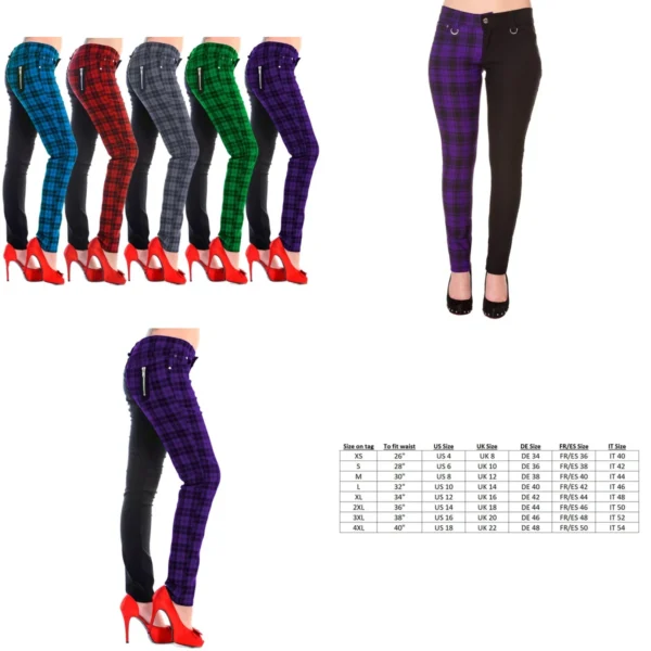 Pantalones Tartán Emo Punk Banned: ¡Rompe Moldes!