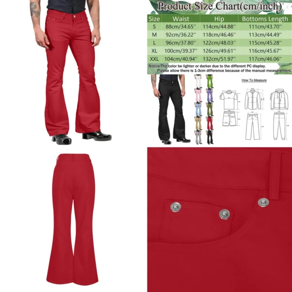 Pantalones Acampanados Retro Punk Rock