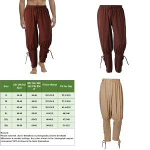 Pantalón Pirata Vikingo: Comodidad Medieval para tu Estilo
