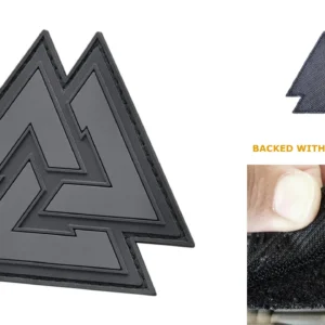 Parche Valknut PVC: Estilo Táctico para tu Espíritu Rebelde
