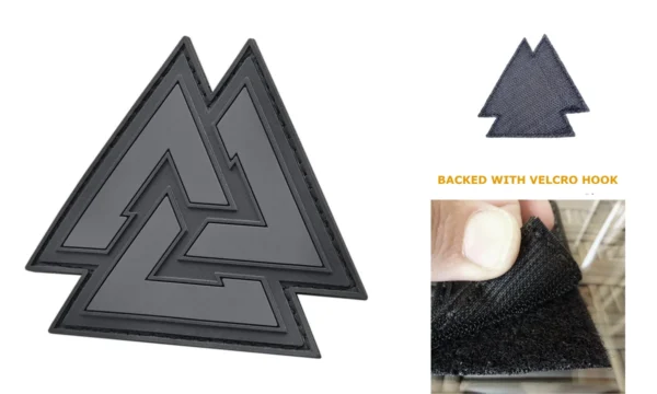 Parche Valknut PVC: Estilo Táctico para tu Espíritu Rebelde