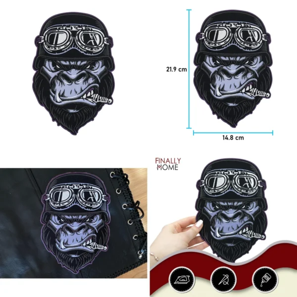 Parche Gorilla XXL: Personaliza tu Chaleco de Cuero