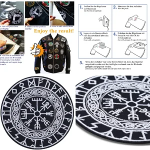 Parche Vegvisir: Brújula Nórdica para tu Estilo Único