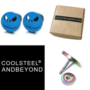 Pendientes Lobo Acero Inoxidable: Estilo Gótico y Punk