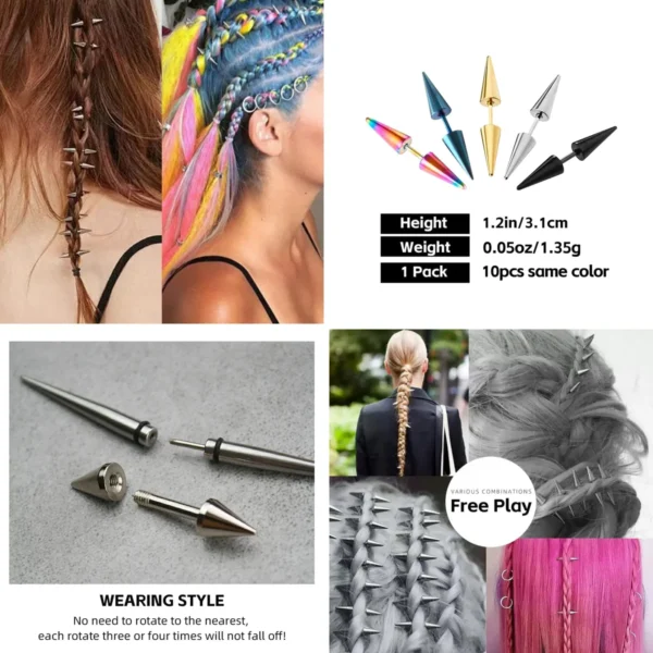 Pinzas Góticas Tachuelas: Estilo Punk y Rock