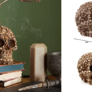 Calavera Resina Detallada: Decoración Gótica Imprescindible