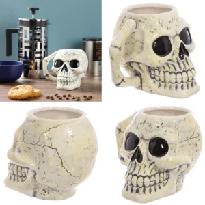 Taza Calavera: Brinda con Estilo Gótico y Rockero