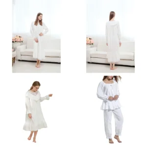 Camisón Victoriano Algodón: Romance Oscuro y Confort