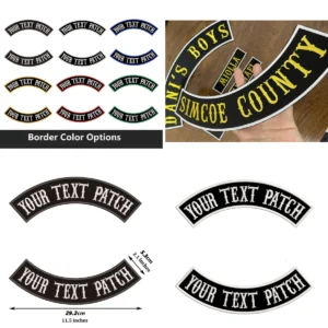 Parches Biker XL Personalizados: Tu Estilo Único Bordado