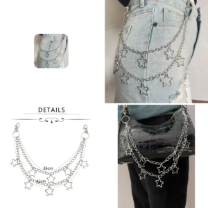 Cadena Y2K Estrella Punk: Tu Estilo Sin Compromisos