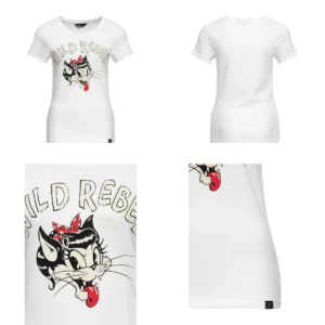 Queen Kerosin: Camiseta Wild Rebel para Mujeres Auténticas