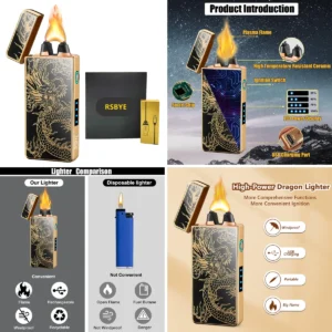 Encendedor Plasma Dragón: Estilo y Poder sin Llama