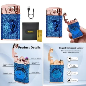 Mechero Plasma RSBYE: Estilo Gótico y Punk con Precisión