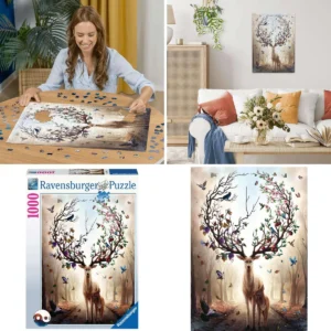 Puzzle Ciervo Mágico: Arte Oscuro y Desafío Mental