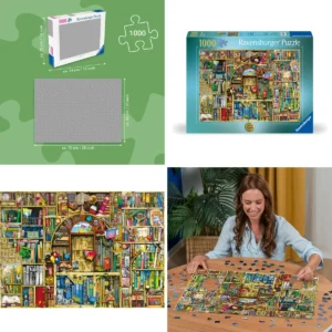 Puzzle Biblioteca Extraña 1000 Piezas: Desafío Gótico para Mentes Agudas