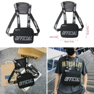 Bolso Pechero RetroFun: Tu Compañero Táctico Oscuro