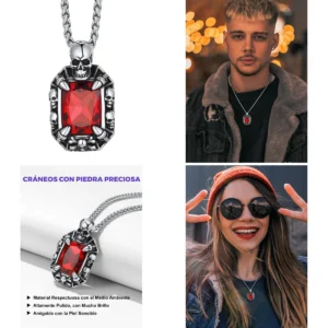 Collar Calavera Richsteel: Estilo Gótico Imponente