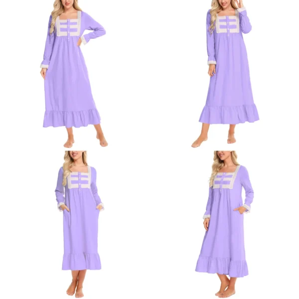 Camisón Victoriano Rubehoow: Elegancia Nocturna con Toque Vintage