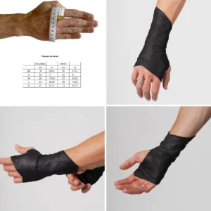 Guantes de Cuero Sintético Estilo Asesino para Eventos